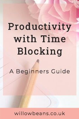 Pinterest Graphic with Text: A Beginners Guide to Time Blocking