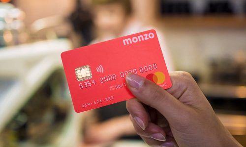 Monzo Debit Card in hand