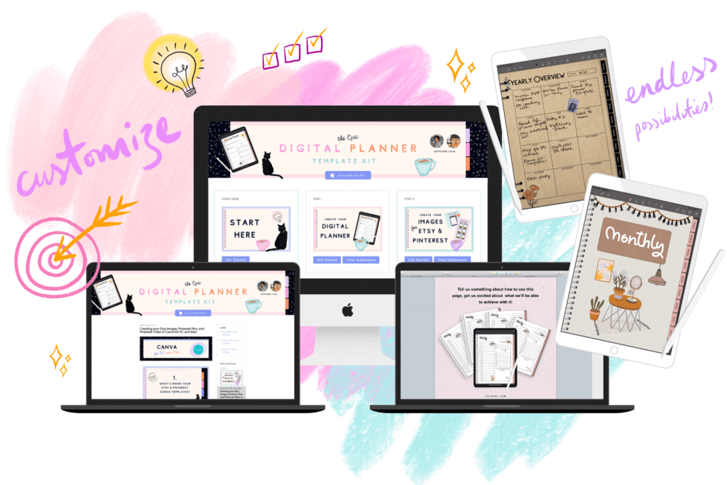 The Digital Planner Template Kit