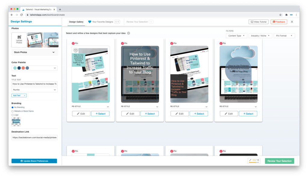 How to Use Pinterest & Tailwind to Increase Traffic to Your Blog 2